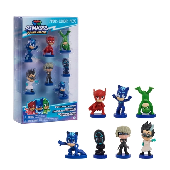 : PJ Masks 7-piece Collectible Figure Set, Kids Toys for Ages 3 up damaged box - Picture 1 of 6